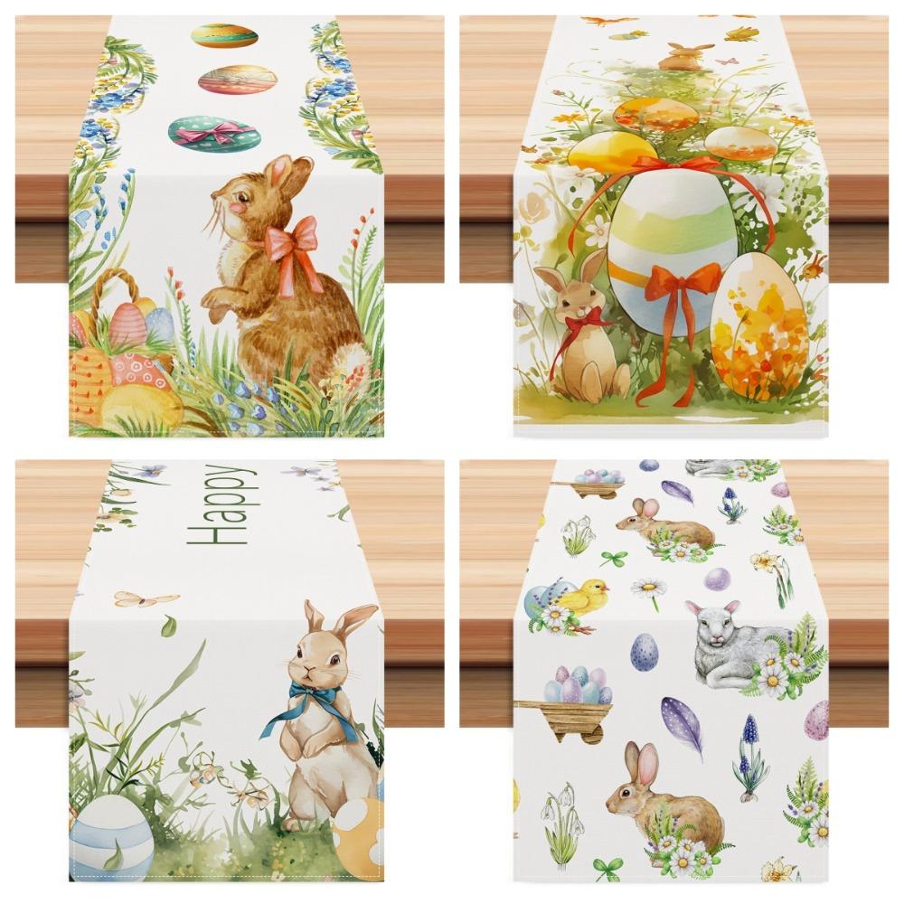 Прямоугольная пасхальная скатерть, длинная пасхальная скатерть для обеденного стола