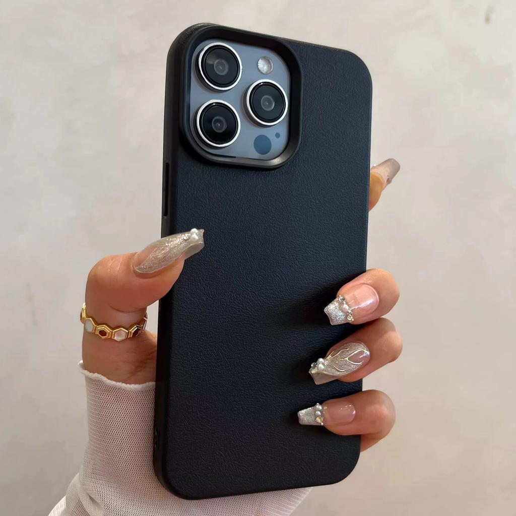 Роскошный Матовый Мягкий Кожаный Чехол-Конфета Для iPhone 17 16 15 14 Plus 13 12 11 Pro Max Защитный Ударопрочный Силиконовый Чехол
