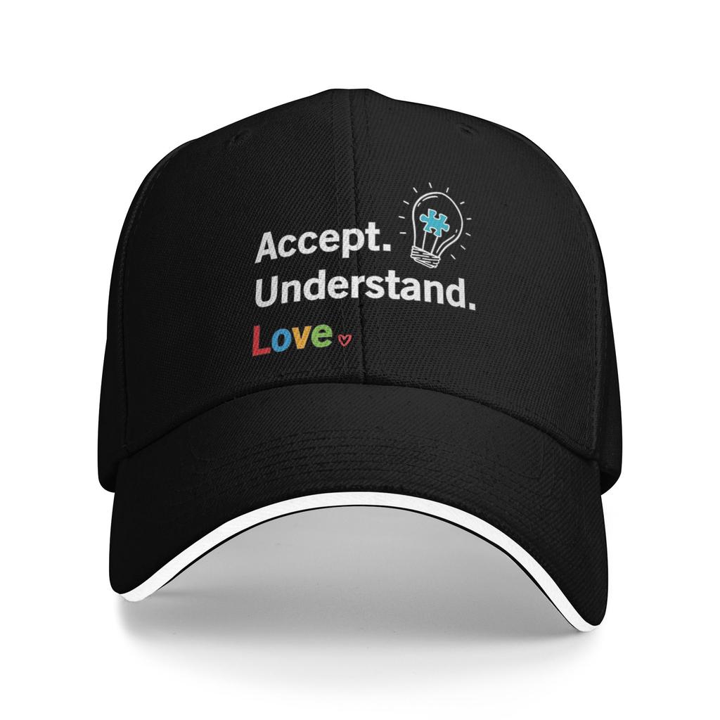 Autism Awareness Respect Love Support Merch Unisex Women Baseball Caps Trucker Hat Retro Daily Headwear Adjustable Snapback Hat