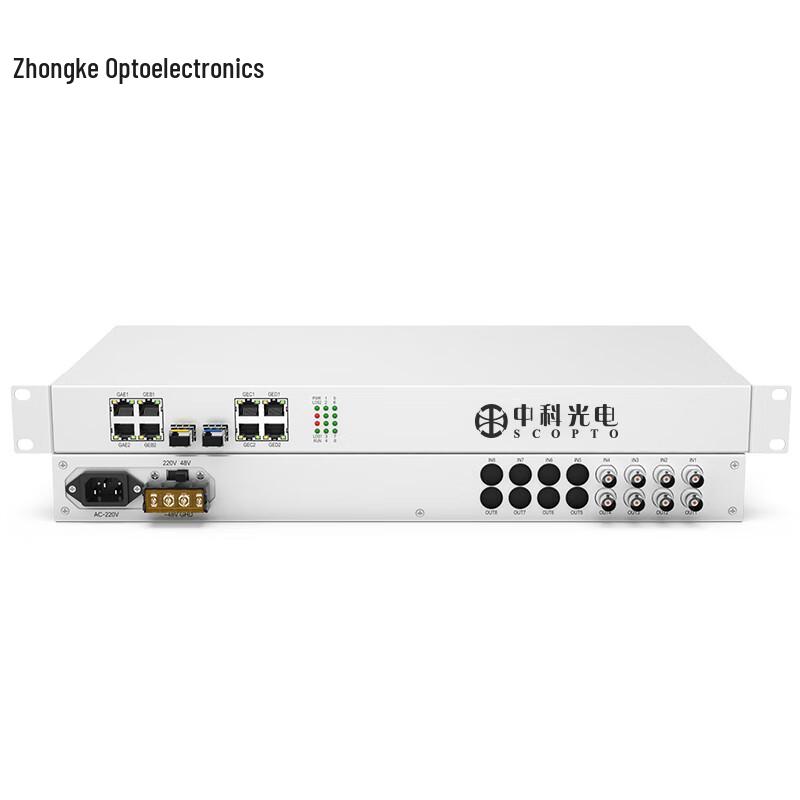 Zhongke Optoelectronics 4E1+4GE PDH Оптический приемопередатчик