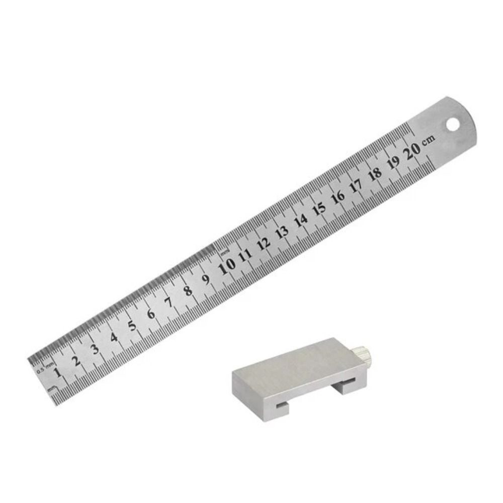 Square Brass Angle Scriber Line Adjustable Marking Gauge Steel Ruler Positioning Block Measuring