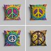 Pillow Case luxurious home office, sofa decorative Multi sized car seat cushions, pillowcases Peace sign flower sunshine