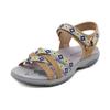 Euro Style Women Sandals Ladies 2024 Retro Flat Summer Shoes Woman Soft Gladiator Sandals Bohemian Print Walking Luxury