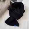 Woolen Cross Scarf Thicken Neck Scarf Neck Guard Shawl Short Neckerchief  Women
