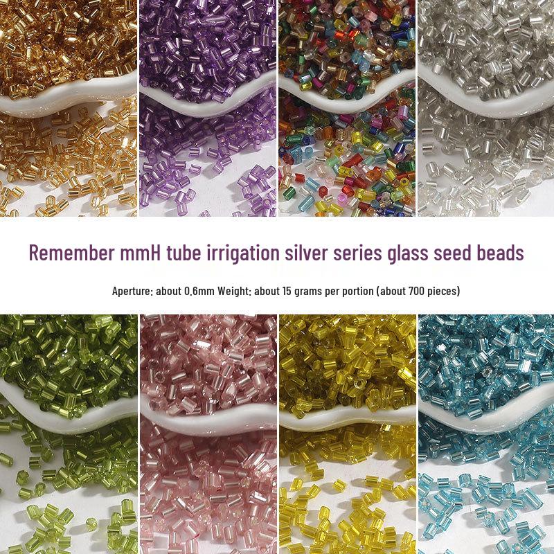 Сделай сам Ручная работа Заколка с бусинами: Стеклянные бусины для вышивания крестом, посеребренная фурнитура для свадебного платья/сумки