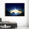 Galaxy Stars Planet Hole Space Spacecraft Posters and Prins Universe Earth Meteorite Wall Pictures for Living Room Decoration