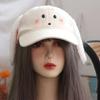 Плюшевая кепка с кроличьими ушками, кепка с козырьком Y2k, солнцезащитная шляпа, трендовая бейсболка, для девочек