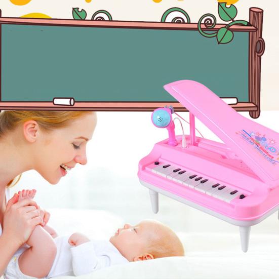 1 набор из 23 клавиш, креативный очаровательный динамик с чистым звуком, гладкие края, интерактивный электронный орган для родителей и детей, игрушка для подарков