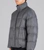 Button Seoul [Duck Down 80/20] Magnet Button Duck Down Short Padded Jacket (Grey)