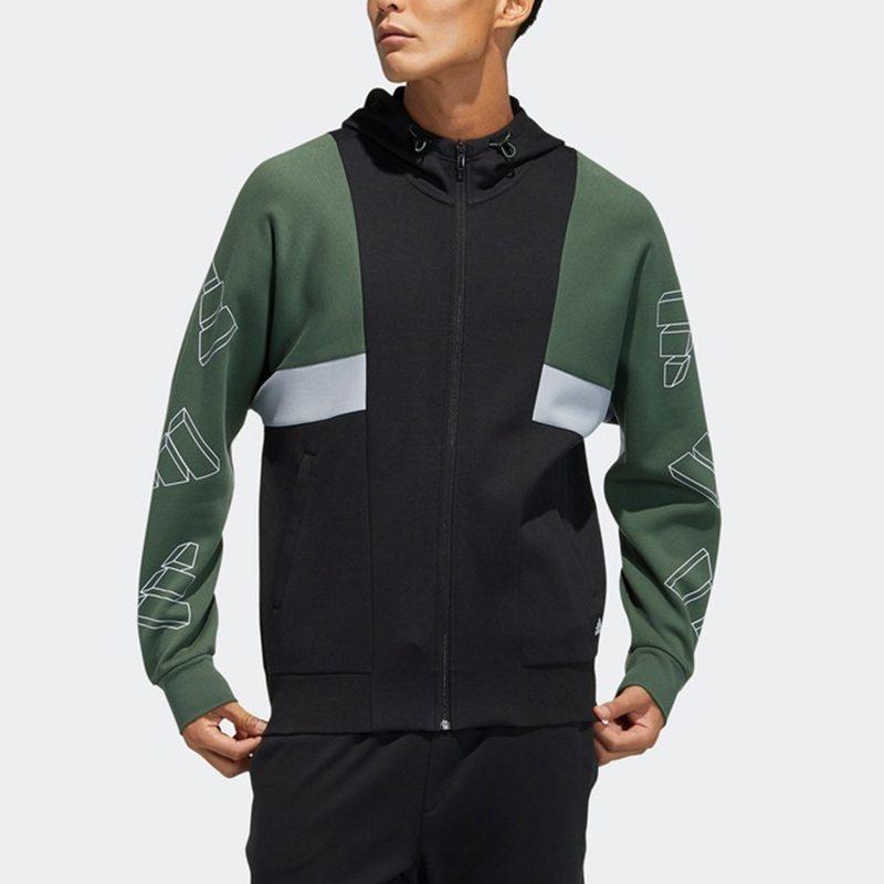 adidas Куртки Мужские Черные С Капюшоном Умеренные Другие GP1817