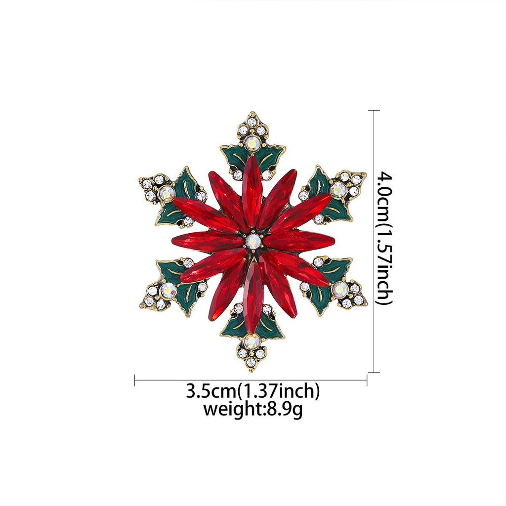 Santa Claus Christmas Tree Brooch - Retro Alloy Jewelry Pin for Clothing, Shoes, and Hats