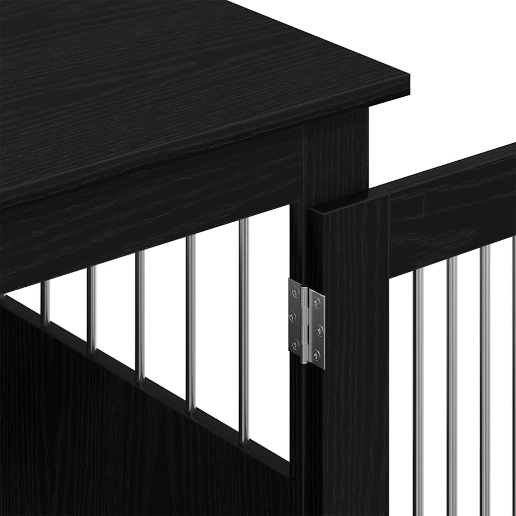 Dog Crate Furniture Black Oak 45 x 62 x 59 cm Engineered Wood