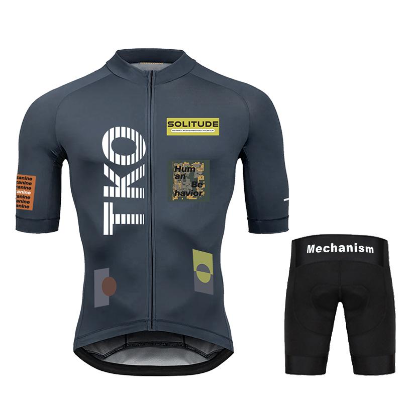 Youth Cycling Jersey Set Breathable Cycling Shirt Summer Cycling Clothing Mountain Bike Riding Clothes Triathlon