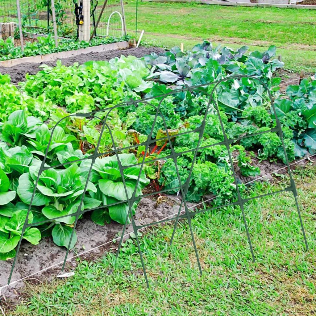 Опора для приподнятой грядки Кронштейн для поддержки вьющихся растений Шпалера для огурцов для приподнятой грядки U-образная Садовая шпалера для вьющихся растений Клетки и опоры