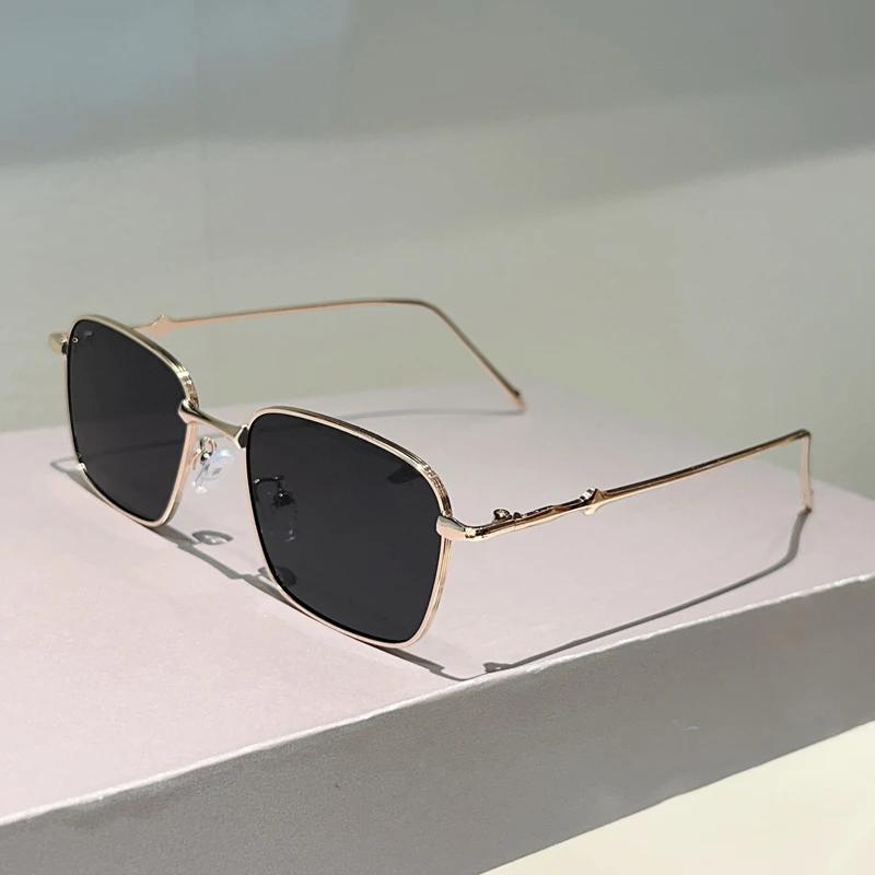 Винтажные квадратные солнцезащитные очки Мужские Ретро градиентные оттенки Женские Новые Модные Дизайнерские Роскошные брендовые Уличный декор Солнцезащитные очки