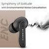 Hammer Solitude Bluetooth Earbuds with Upto 22H Playtime, Enc, Fast Charging Type-C, Ipx4 Water Resistant, Bluetooth V5.3 (Truffle Black)