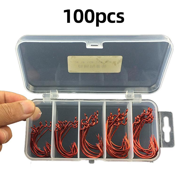 Крючок для ловли воблеров Texas Rig Lure Fishing Hook Set Крючок из высокоуглеродистой ванадиевой стали