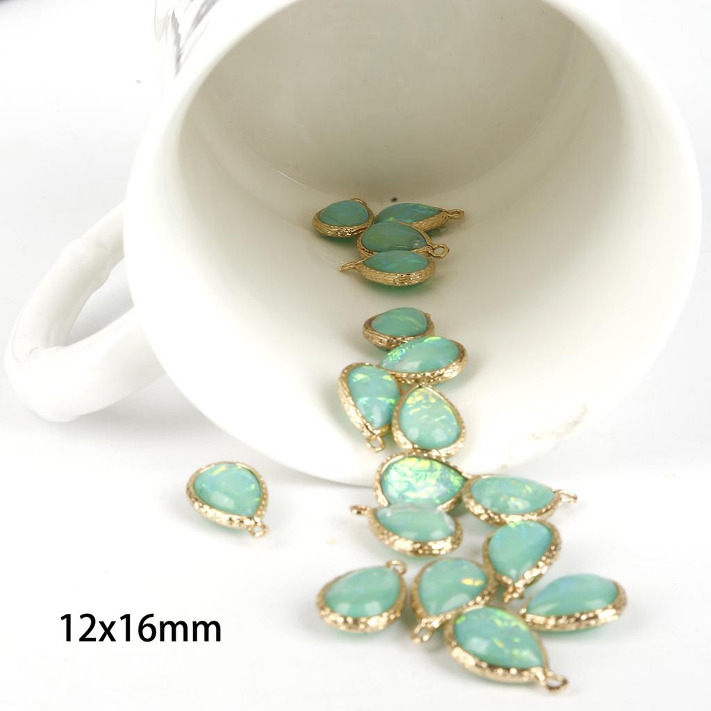 2 шт., подвески из смолы, подвески в форме капли воды для DIY, ожерелье, серьги, ювелирные аксессуары