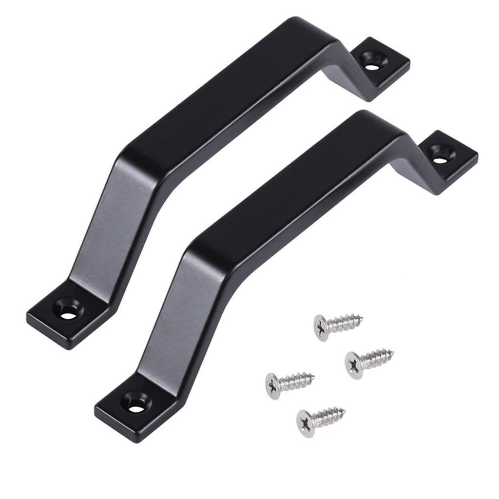 2Pcs Elegant Sliding Barn Door Handles 6.10Inch Aluminum Alloy Pull Accessory for Kitchen Cabinets and Furniture Door
