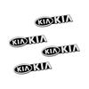 AABIV1 10pcs for Kia Rio Ceed Sportage Cerato Soul Sorento Picanto Optima 3D aluminum speaker stereo speaker badge emblem Sticker auto