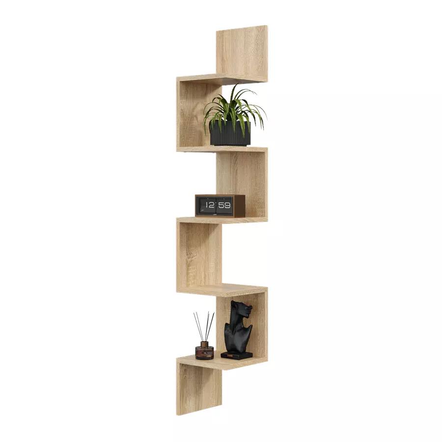 Modern Corner Shelf Hanging Midi - 149cm Gray