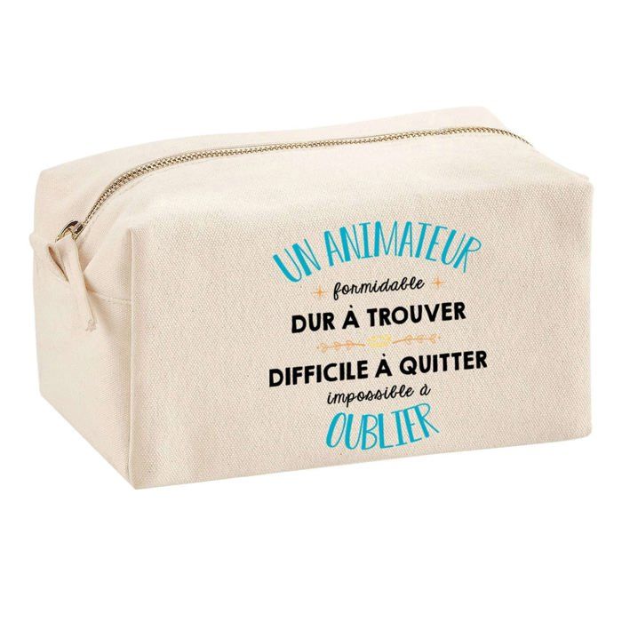 Trousse multifonction Un Animateur Formidable Cadeau Anniversaire Noël Collègue Idée Original | Trousse Scolaire Fournitures Bureau