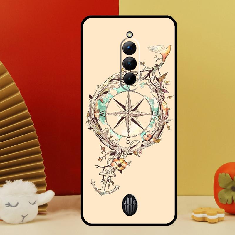 Полоски Якорь Лодка Корабль Чехол Для Nubia Red Magic 10 9 8 Pro Plus 6 7 6S 7S Pro 5G 6R RedMagic 8S 9S Pro Plus Чехол