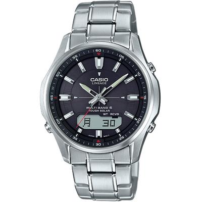 LINEAGE LCW-M100DE-1AJF [Часы LINEAGE на солнечных батареях с радиоуправлением и легкой настройкой ремешка] Круглые часы
