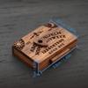 Mini Wood Ouija Board Game Wooden Ouija Board Alphabet Vintage with Planchette Miniature Board Divination Tools for Desk Decor
