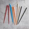 Kitchen King PBT Pastel Antibacterial Chopsticks, Black, 10 Pieces, Korean Popular Tableware