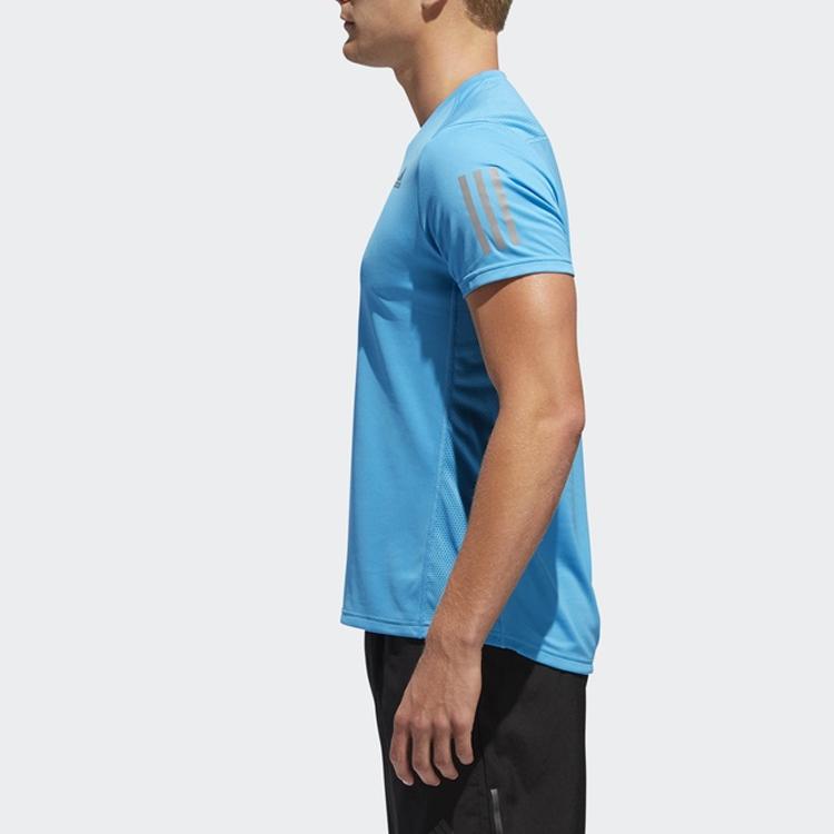 Adidas Own The Run Tee Running Short Sleeve T-Shirt Men Tops Aqua-Blue DX1313