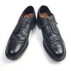 70s 80s Vintage Department Store Model Size 9D 26.5 27.0cm Long Wingtip American Full Brogue Black(USED)