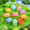 24 Pcs Mini Turtle Figurines Luminous Resin Turtle Ornaments Glow-in-the-dark Turtle Miniatures