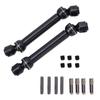 2 Pcs Black Metal CVD Drive Shaft Accessories for Axial SCX10CC01D90D110 110 RC