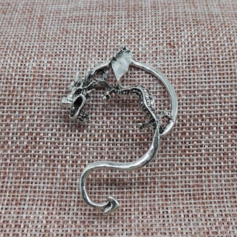 Ретро Личность Доминирующий Стерео Дракон Поцелуй Ухо Клипса Мужчины И Женщины Ушная Кость Клипса MIT