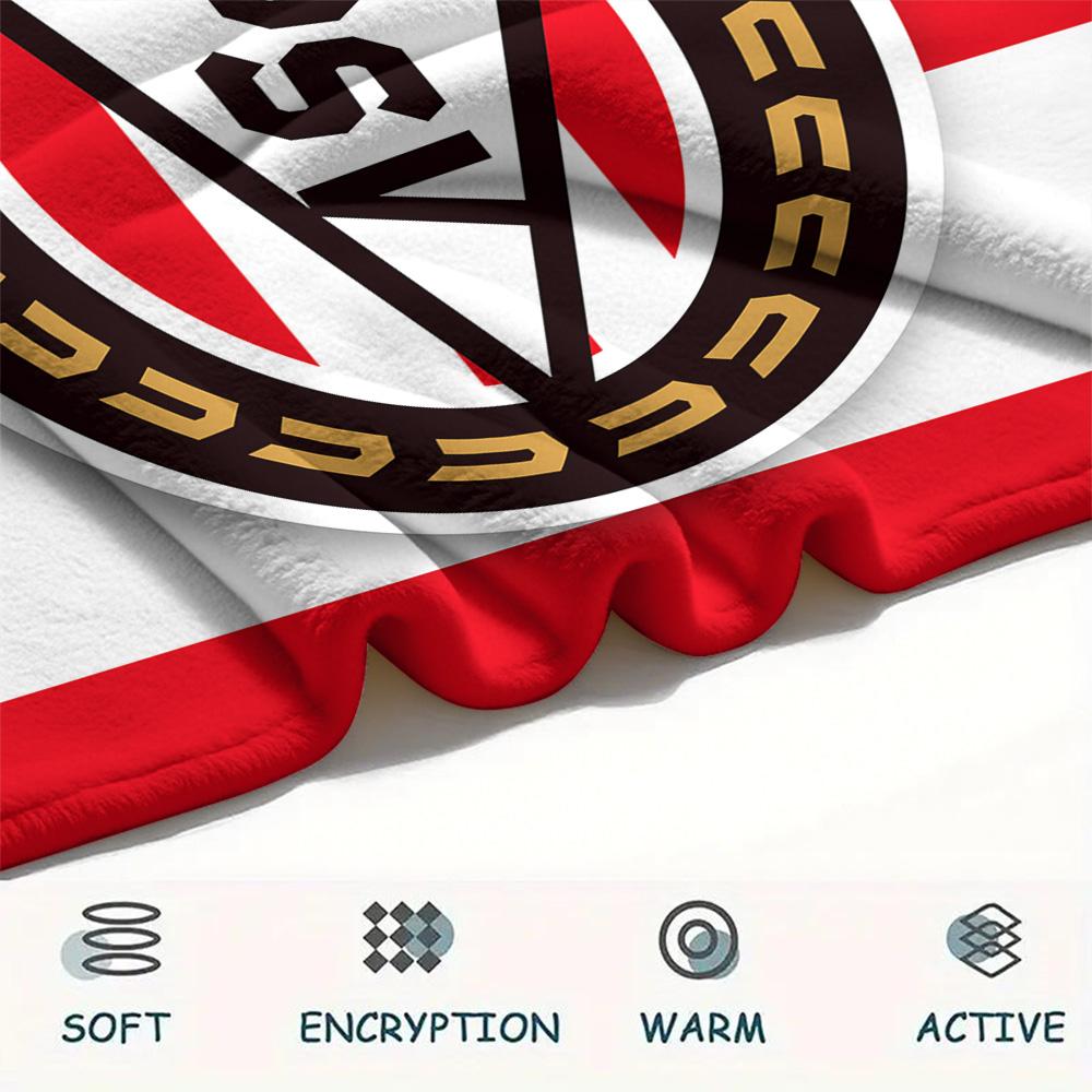 Плед из фланели с принтом ПСВ Эйндховен, Высокое качество, Удобный для всех сезонов, Декор для дома, Тепло и уют