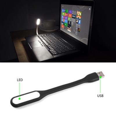 Черный мини-ПК Компьютер Чтение Гибкая светодиодная лампа USB Яркая клавиатура Лампа
