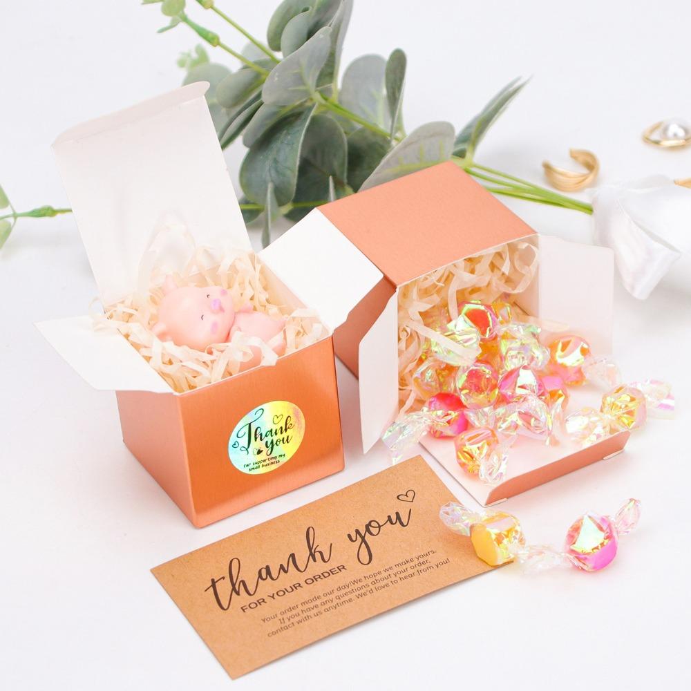 10 шт. складная подарочная упаковочная коробка 5x5x5 см косметическая коробка для образцов для декора свадебной вечеринки по случаю дня рождения