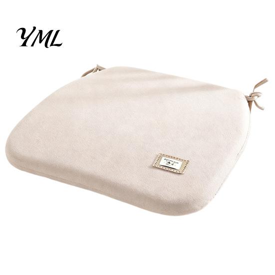 Durable Chair Pad for Dining Table Memory Foam Cushion, Thickened with Straps, Anti Slip Cushion Kitchen Chairs Non-Slip Backing, Washable Seat Autumn