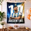 Football Messi Handwoven Tapestry Nordic Minimal Great for Bedroom Reading Corner Balcony Four Seasons Vintage Wall Art