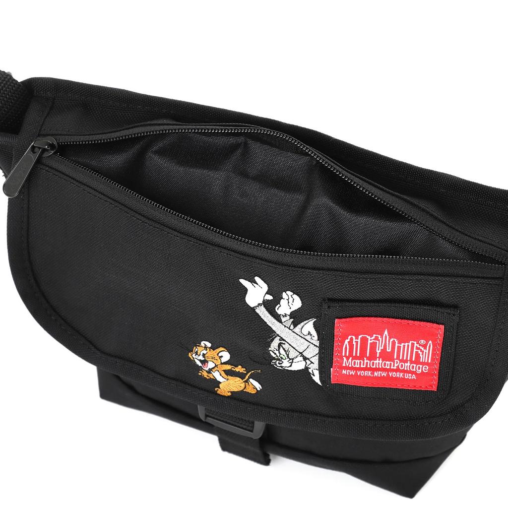 Genuine Messenger Bag MP1603FZPTJ85TH Nylon Messenger Bag FZP TOM and JERRY 85TH Black [Manhattan Portage] [Official]