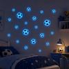 Glow in The Dark Cartoon Football Stickers Creative Glowing Football Stickers  Soccer Fan