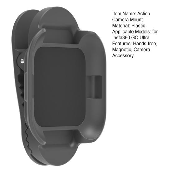 Магнитное крепление-клипса для рюкзака для Insta360 GO Ultra, держатель для экшн-камеры с быстросъемным креплением для съемки без рук, аксессуар для спортивной камеры