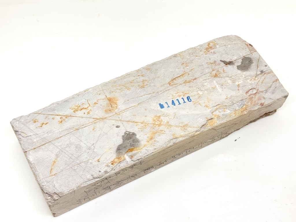 Натуральный точильный камень Сёмотояма Ямаширо Мэйдзи Укё Уорд Умегахата Ирис Такаяма Потолочная доска «Лотосовое гнездо» Мягкая дайгоку, 24 выреза, # 16 / 1366 г