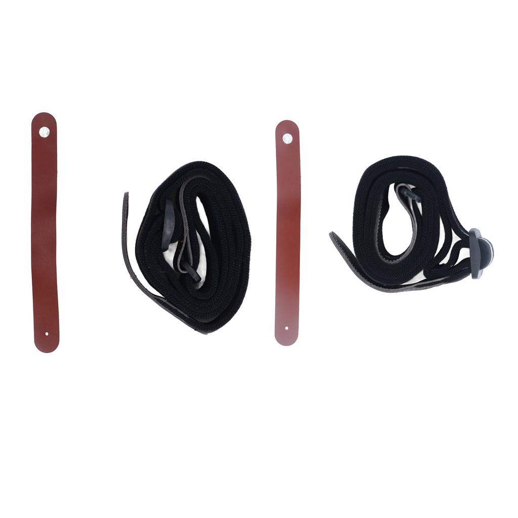 Acoustic Electric Guitar Strap Double Sided Universal Comfortable Stretch Cotton Microfiber Leather
