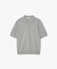 LIBERCLASSY [26Ss] Lmm51782 Светло-серый однотонный вязаный топ с воротником