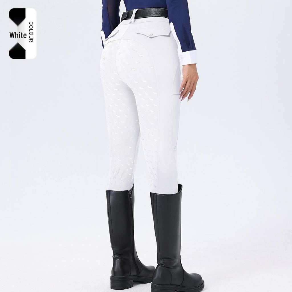 Women's Full Seat Silicone Anti-Slip Breeches: Breathable, Quick-Drying, Moisture-Wicking, High Elasticity Equestrian Pants