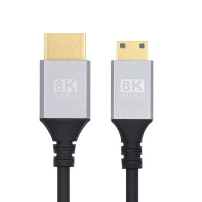 Xiwai Мини HDMI HDTV Сверхтонкий HDMI-кабель 8K 4K для камер и HDTV Ультратонкий кабель 2.1, 0,5 метра, 2.0, Тип-A Тип-C