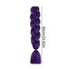 Purple Braiding Hair Extensions Pre Stretched Soft Synthetic Jumbo Braids DIY Ponytail for Party Special Events Festival Costume