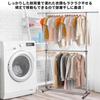 Hanger 2 100cm for Commercial Load Capacity Ample Storage with 2 Clothes Large Expandable Width and Pipe Clothes Clothes Clothes Drying Clothes Hanger